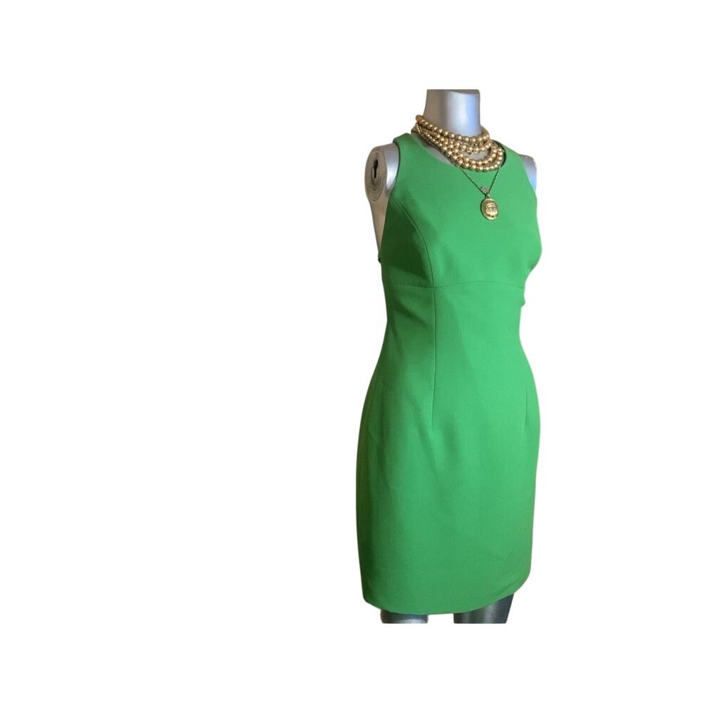 Andrea Polizzi For Rex Lester Lime Green cut out sleeveless Cocktail mini Dress